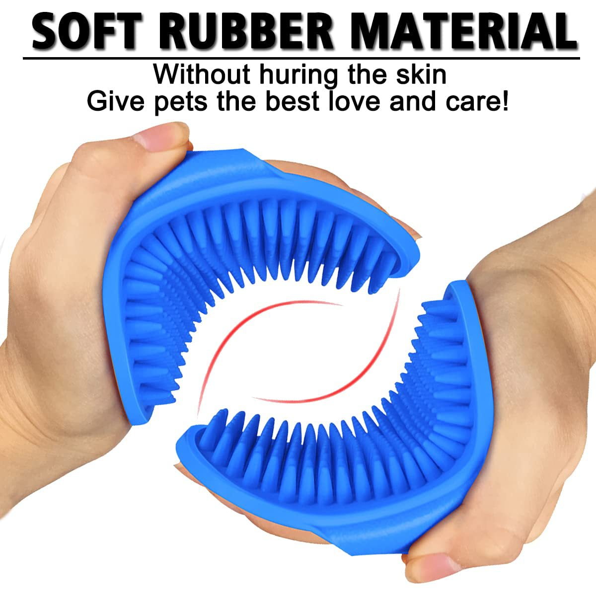 Pamper Your Pets with Our 3-Pack Adjustable Pet Bath Brushes - Soft Silicone Grooming for Dogs and Cats in Vibrant Blue, Green, and Yellow